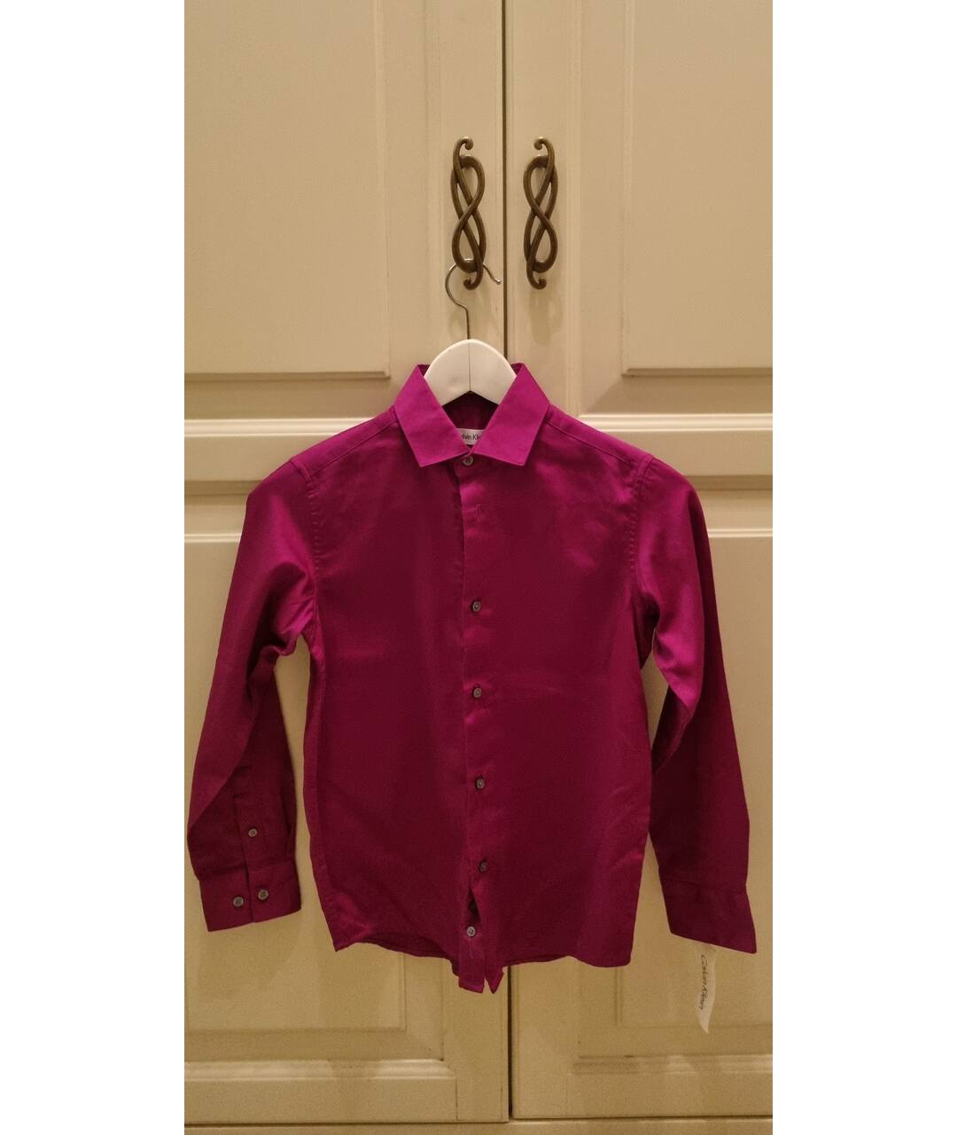CALVIN KLEIN Фиолетовая хлопковая детская рубашка, фото 5