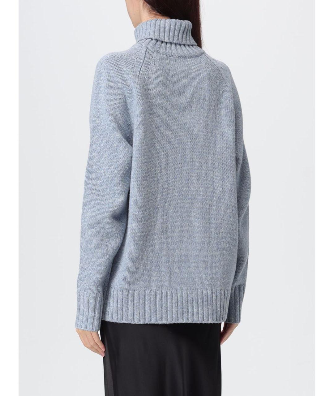 ZADIG & VOLTAIRE Голубой шерстяной джемпер / свитер, фото 3