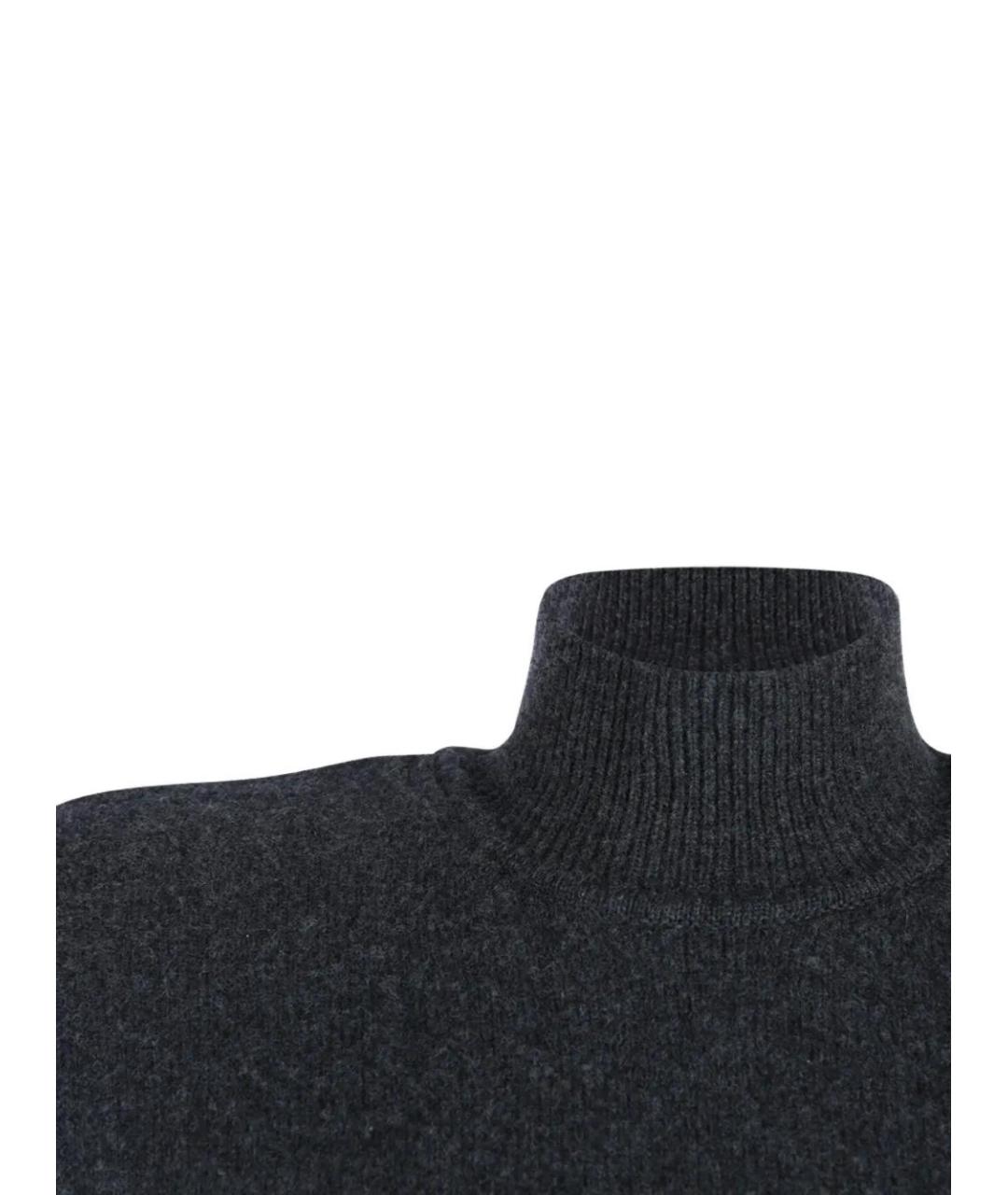 JACQUEMUS Серое шерстяное повседневное платье, фото 3