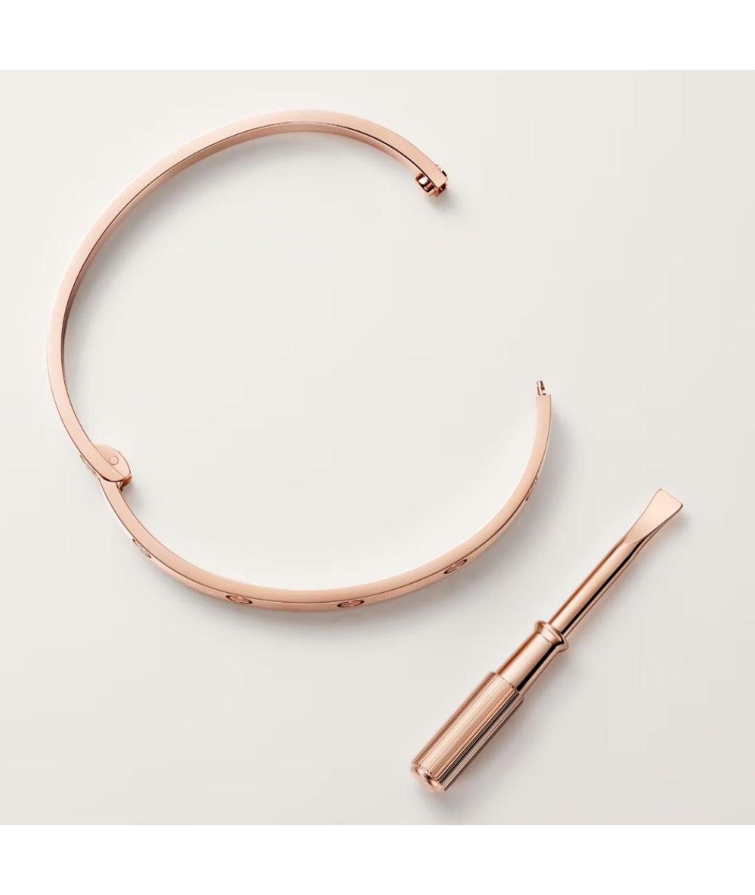 CARTIER Розовый браслет из розового золота, фото 5