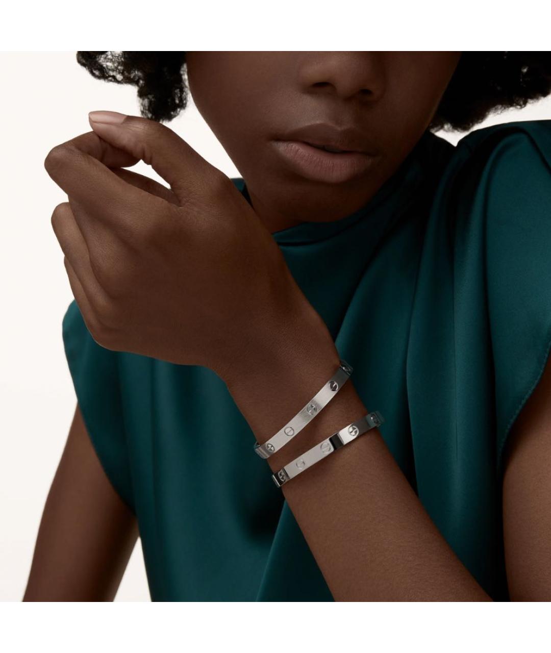 CARTIER Белый браслет из белого золота, фото 3