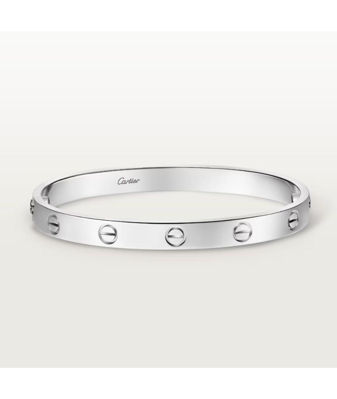 CARTIER Белый браслет из белого золота, фото 9