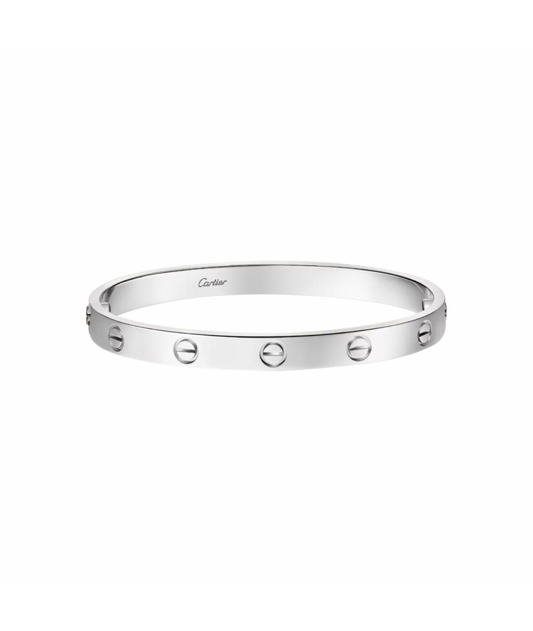 CARTIER Белый браслет из белого золота, фото 1