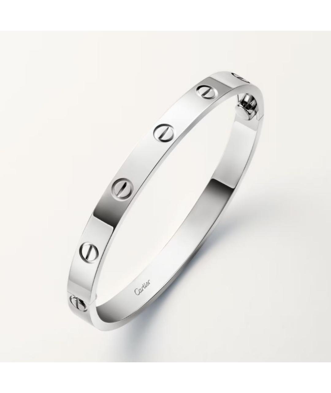 CARTIER Белый браслет из белого золота, фото 2