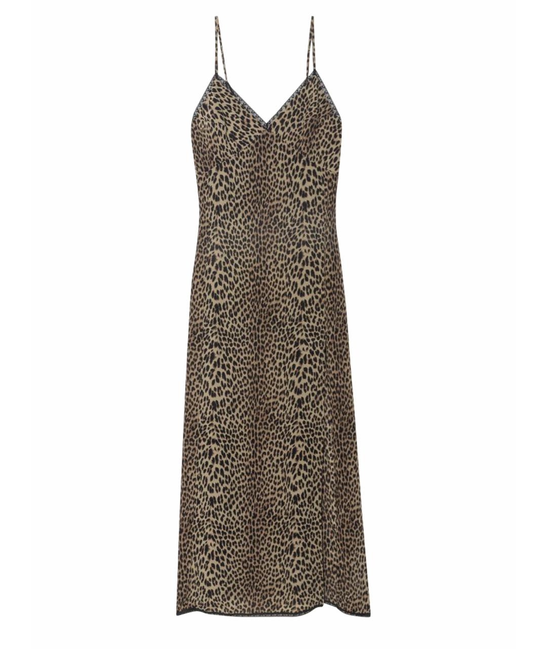 ZADIG & VOLTAIRE Коричневое вискозное повседневное платье, фото 1