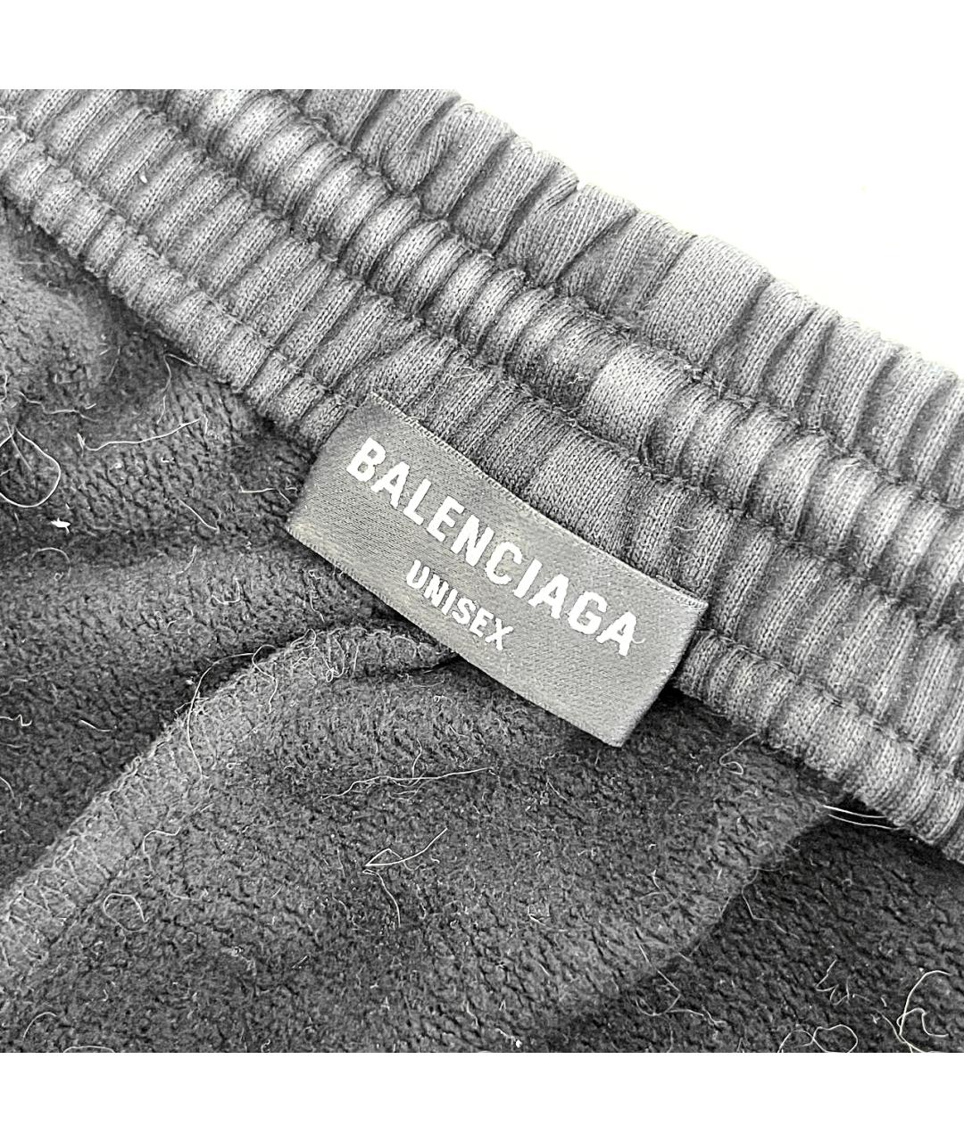 BALENCIAGA Черные хлопковые повседневные брюки, фото 5