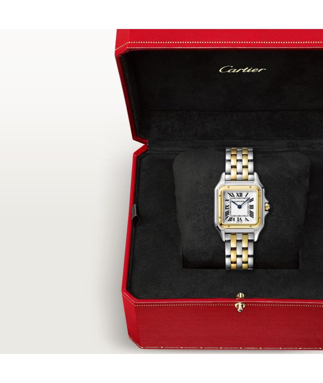 CARTIER Серебряные часы из желтого золота, фото 4