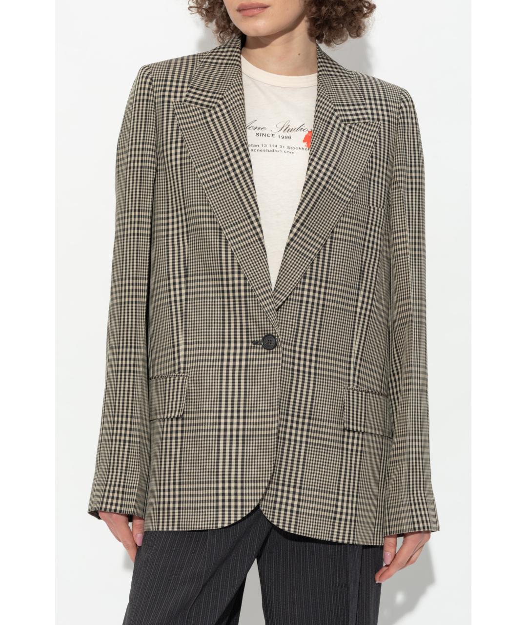 ACNE STUDIOS Бежевый жакет/пиджак, фото 2