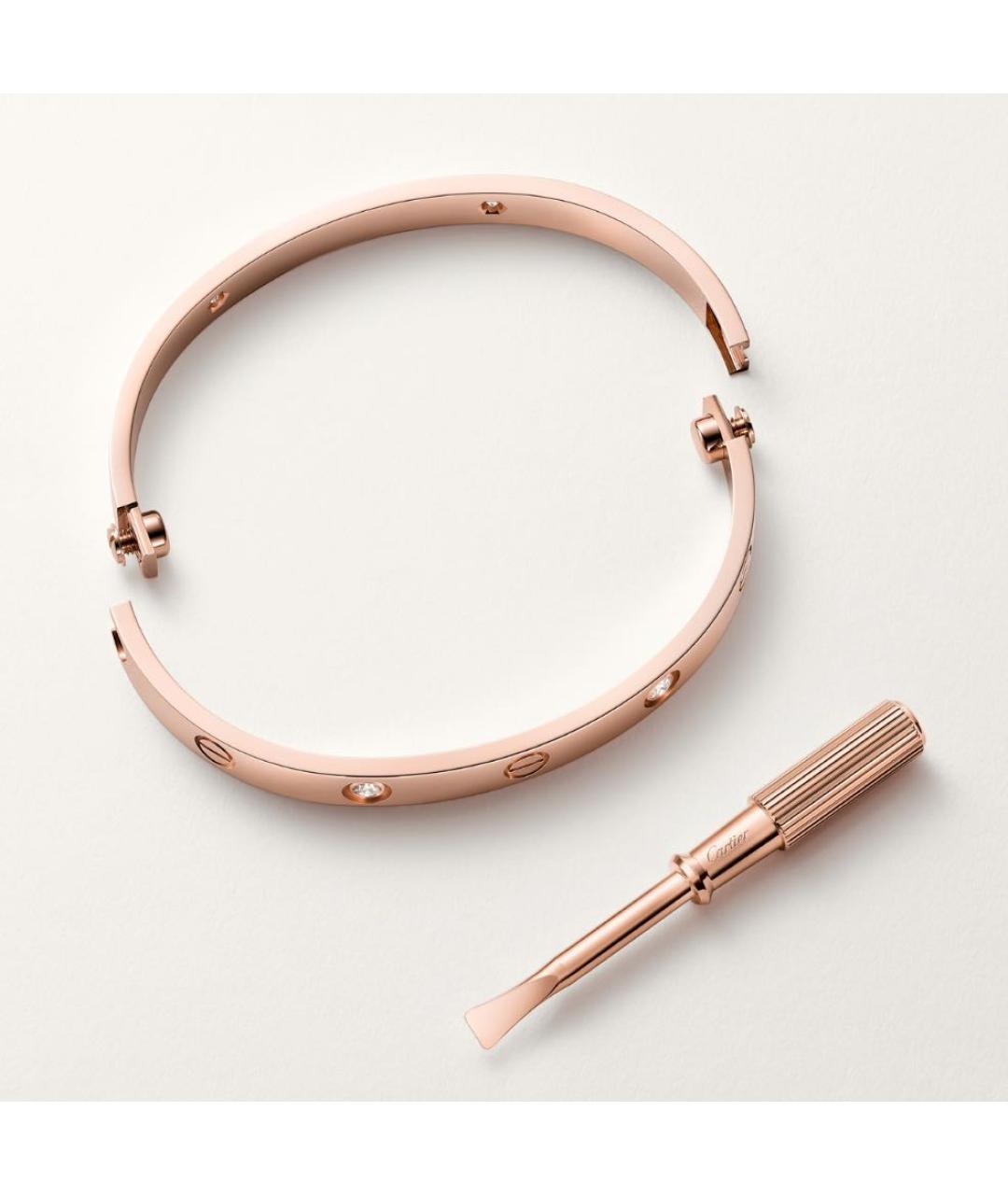 CARTIER Розовый браслет из розового золота, фото 5