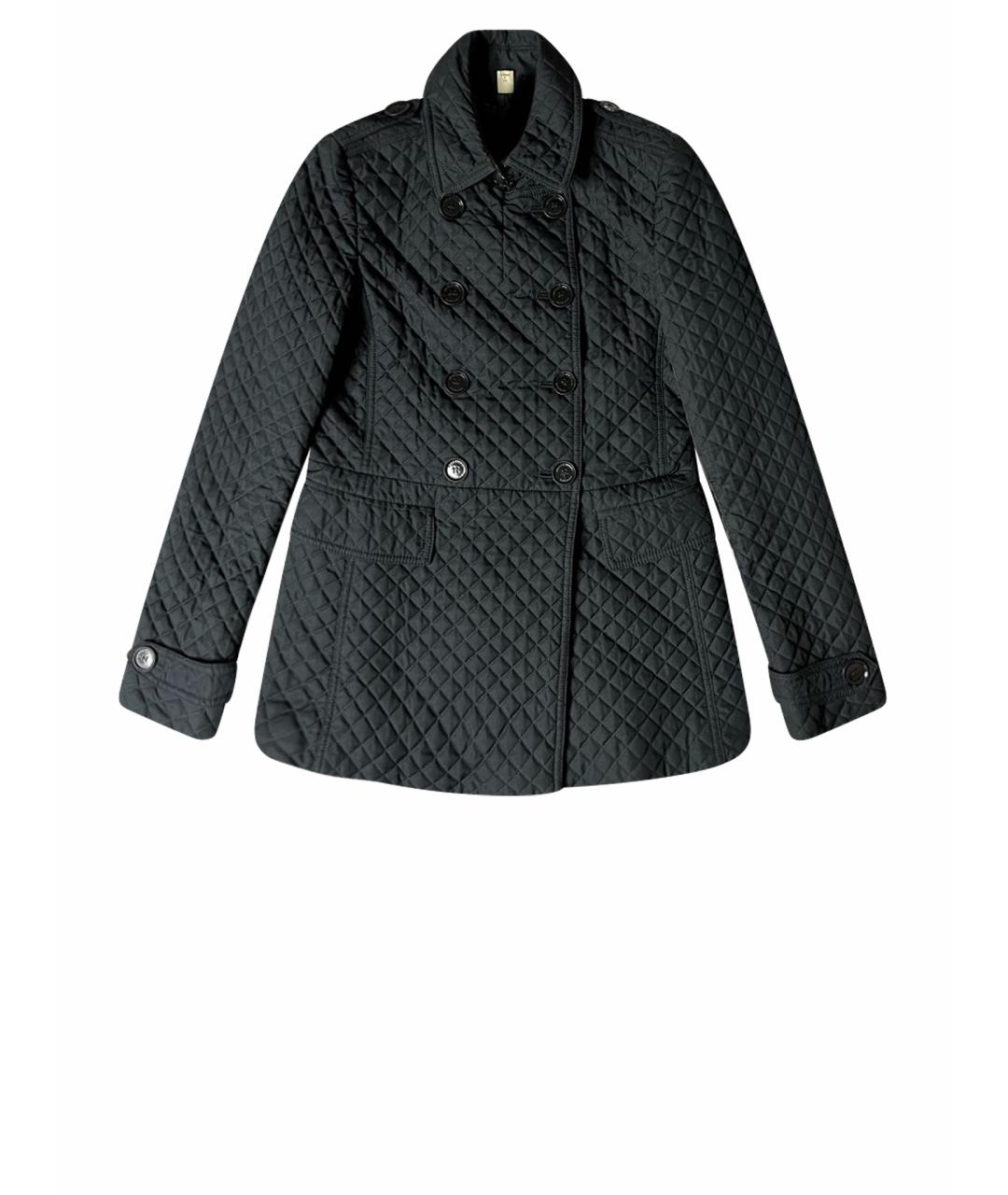 BURBERRY Черная полиэстеровая куртка, фото 1
