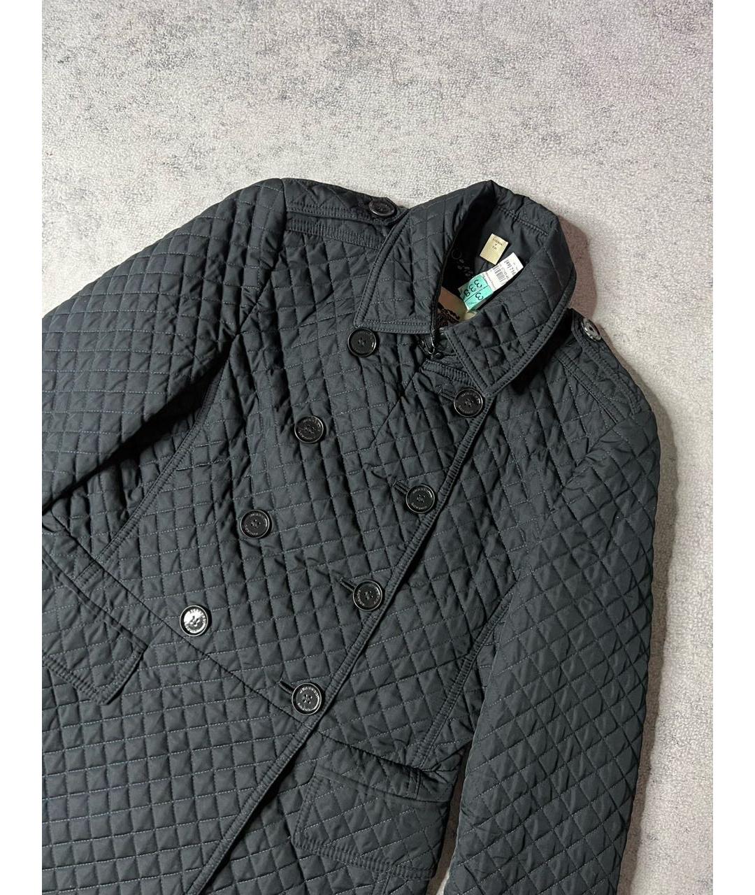 BURBERRY Черная полиэстеровая куртка, фото 3