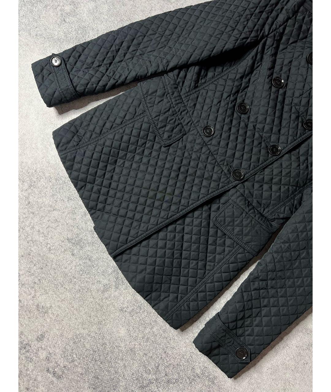 BURBERRY Черная полиэстеровая куртка, фото 4
