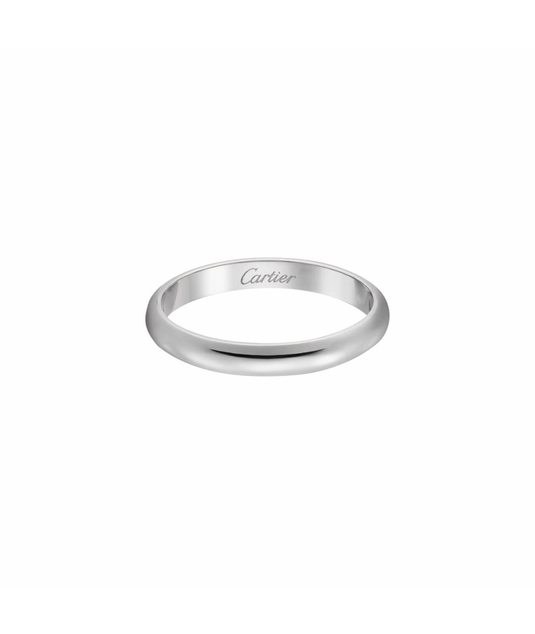 CARTIER Белое платиновое кольцо, фото 1