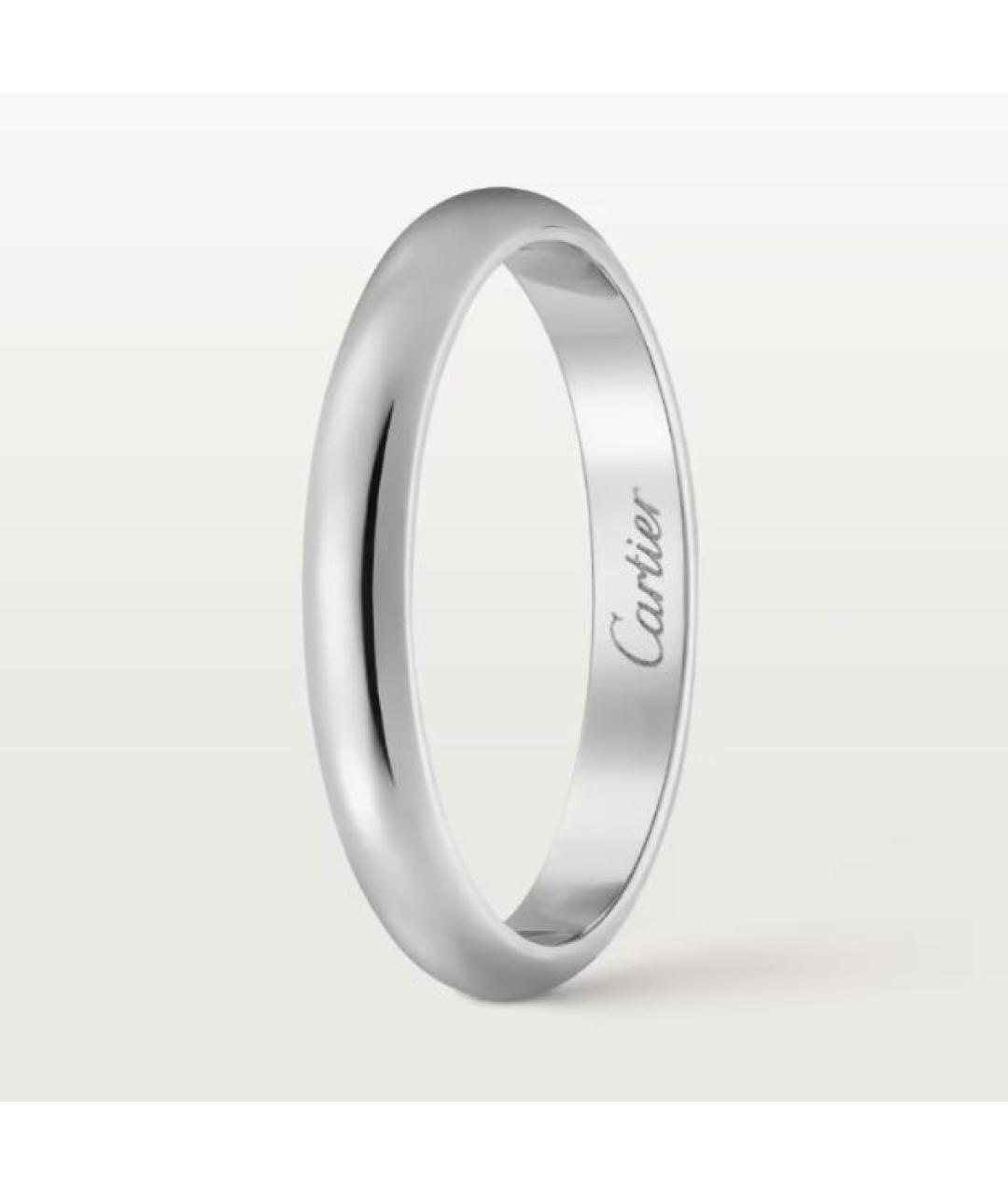 CARTIER Белое платиновое кольцо, фото 2