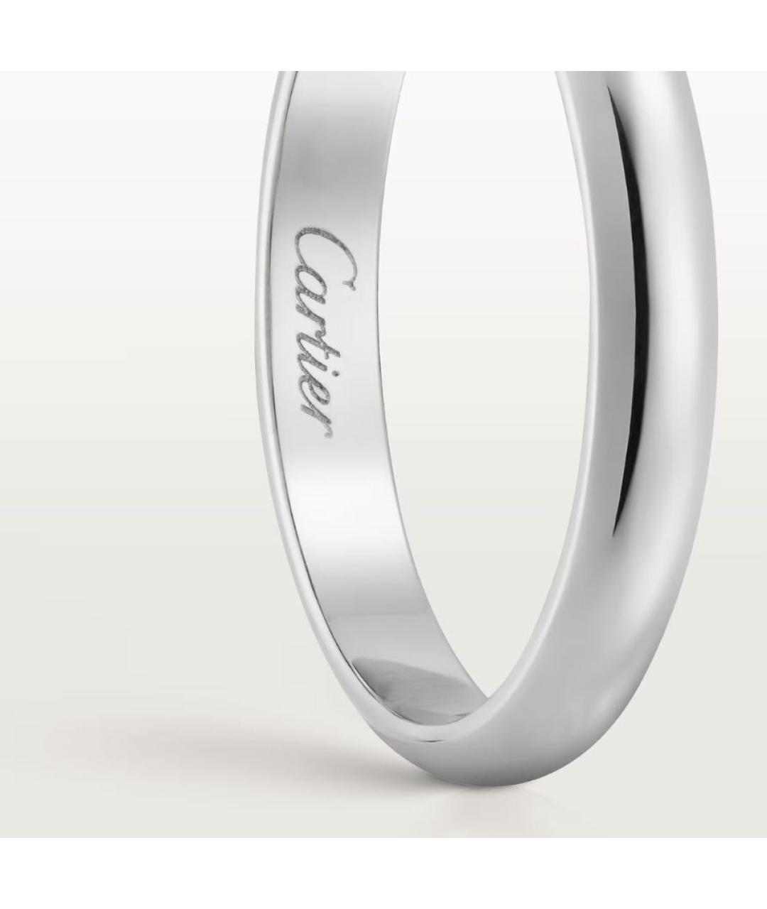 CARTIER Белое платиновое кольцо, фото 4