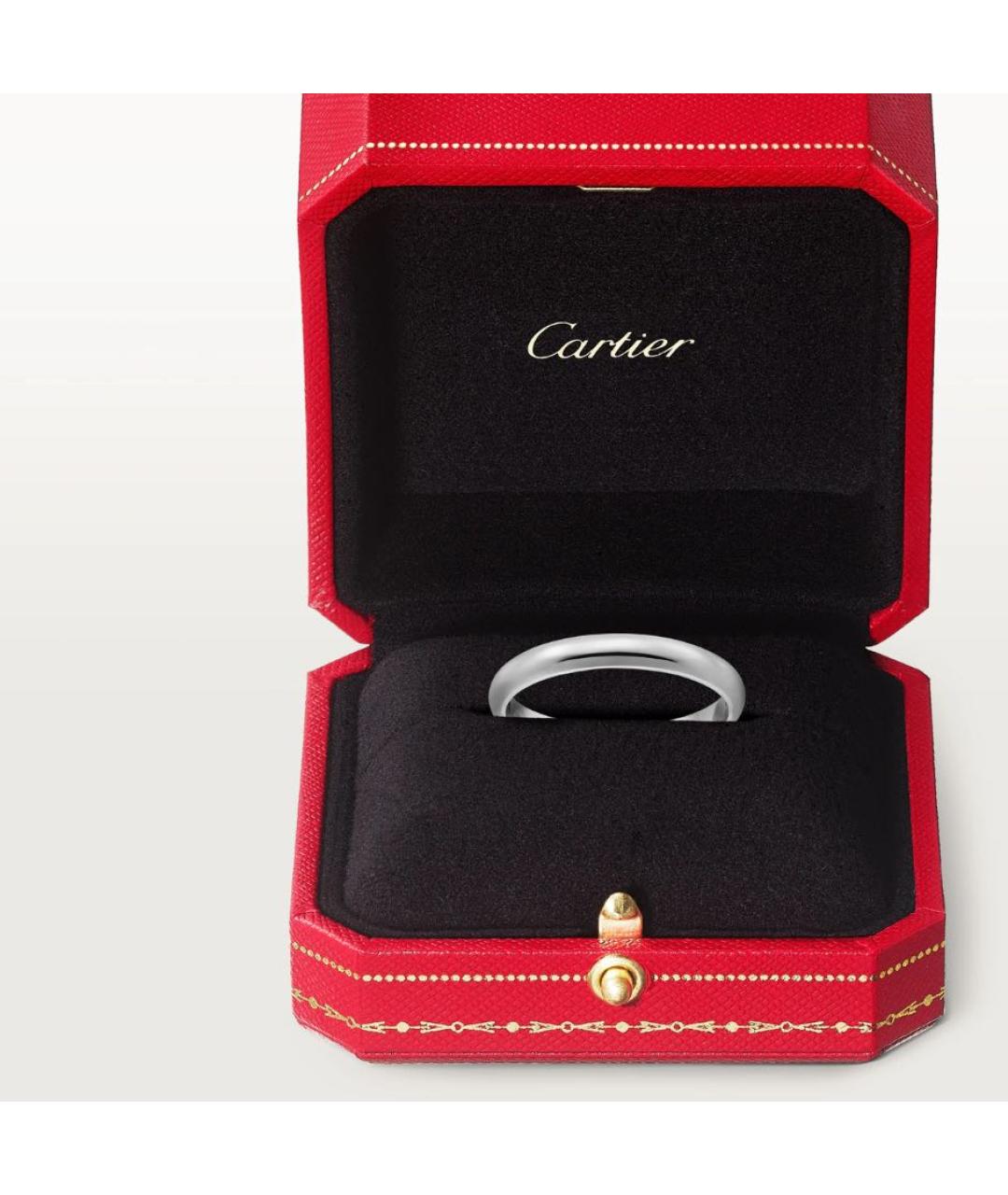 CARTIER Белое платиновое кольцо, фото 5