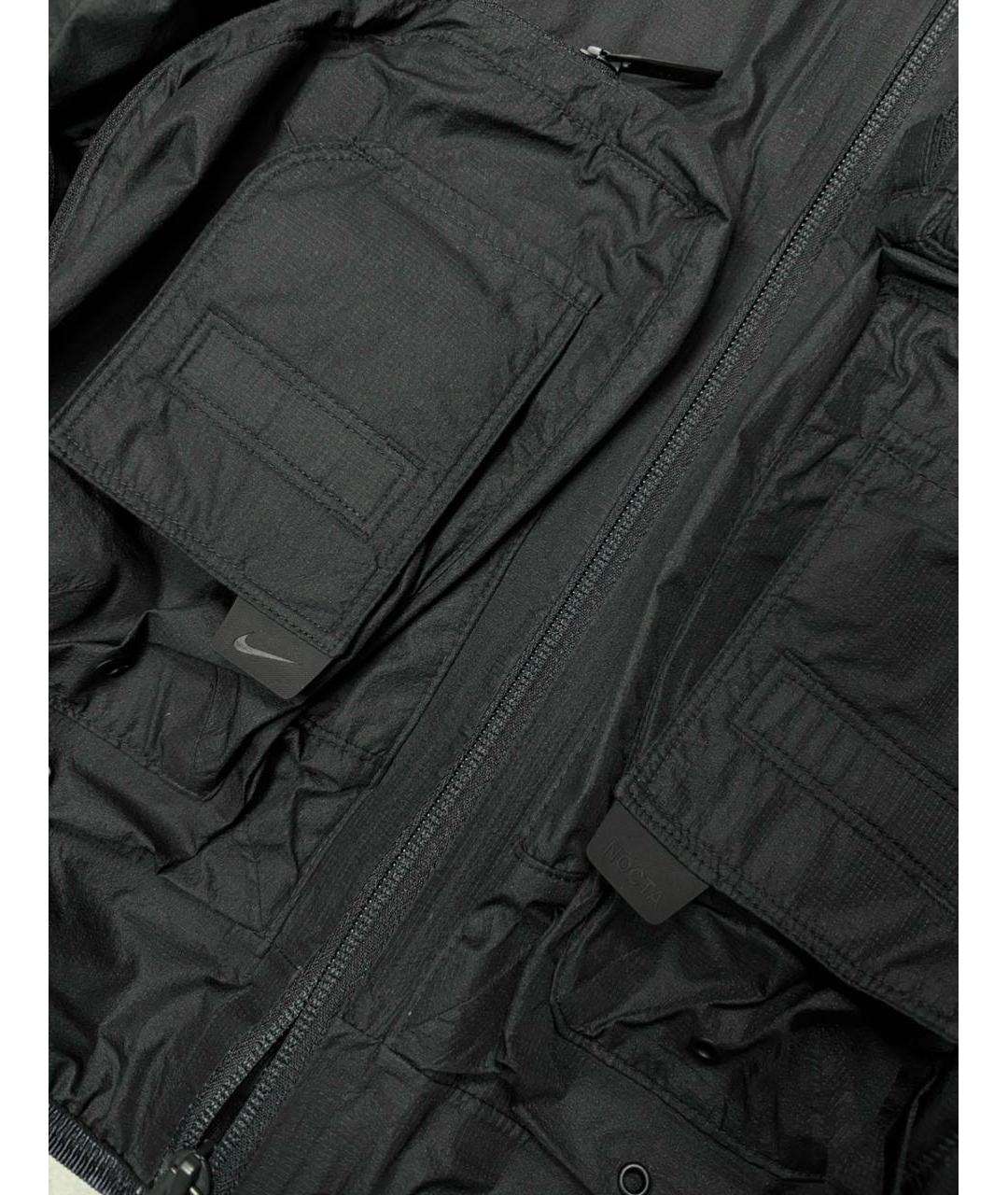 NIKE Черная полиэстеровая куртка, фото 8