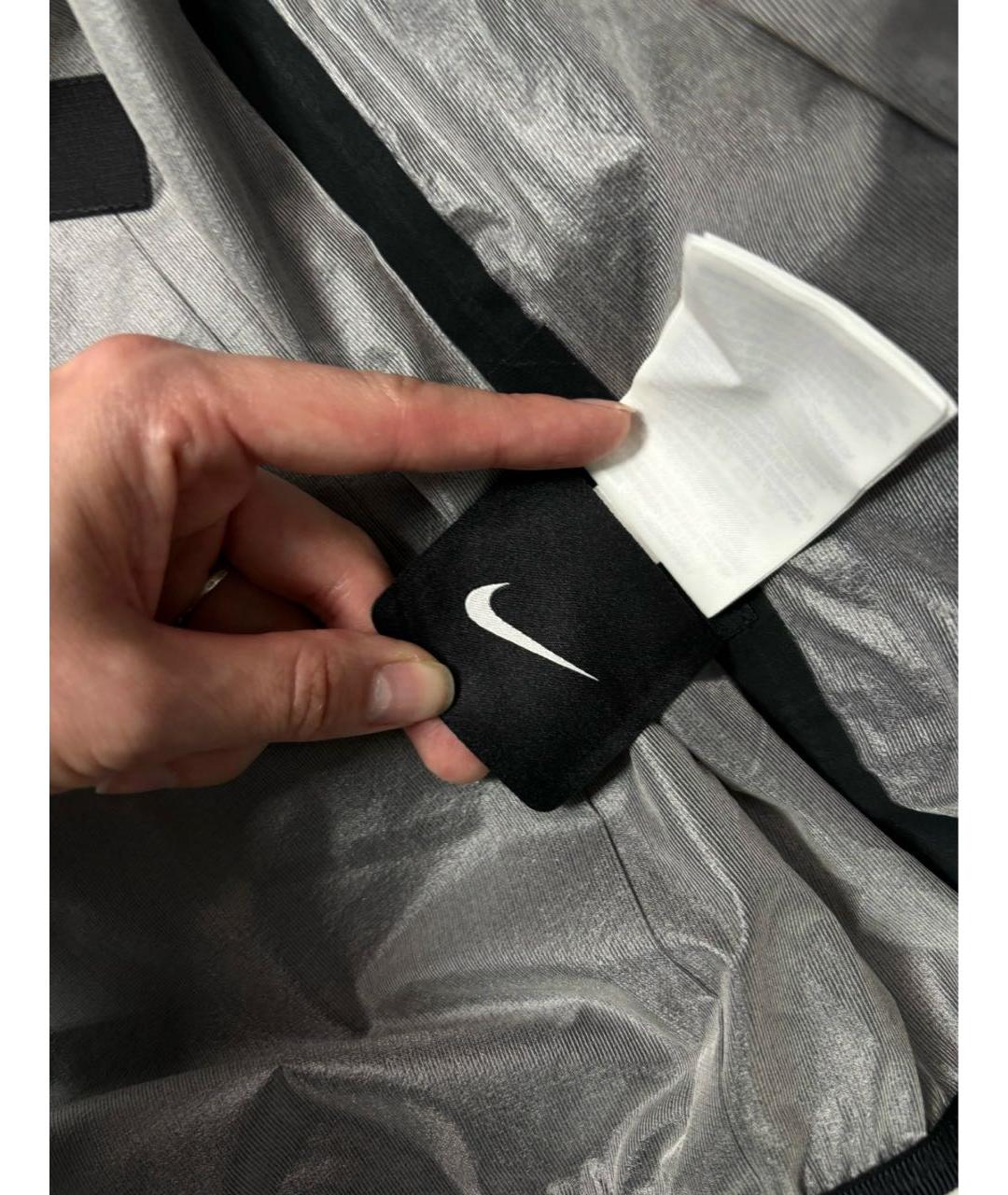 NIKE Черная полиэстеровая куртка, фото 6