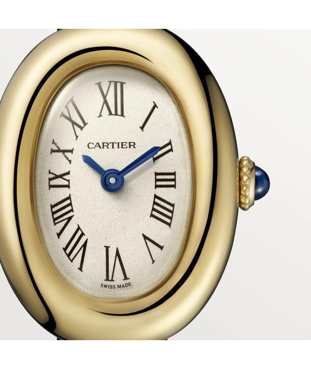 CARTIER Белые часы из желтого золота, фото 4