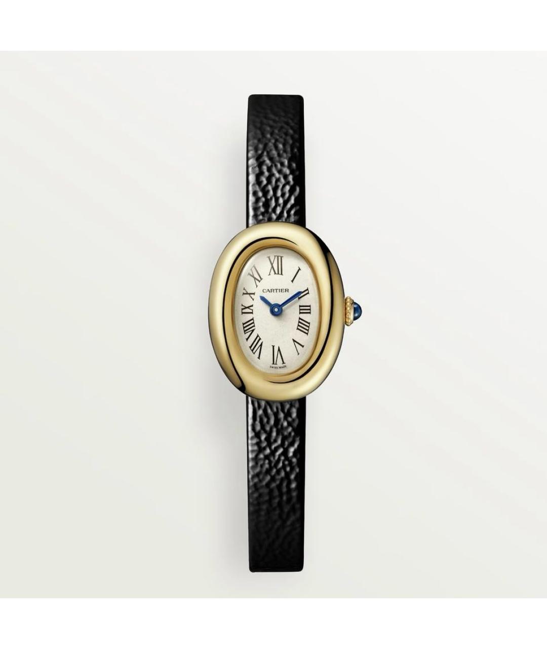 CARTIER Белые часы из желтого золота, фото 5