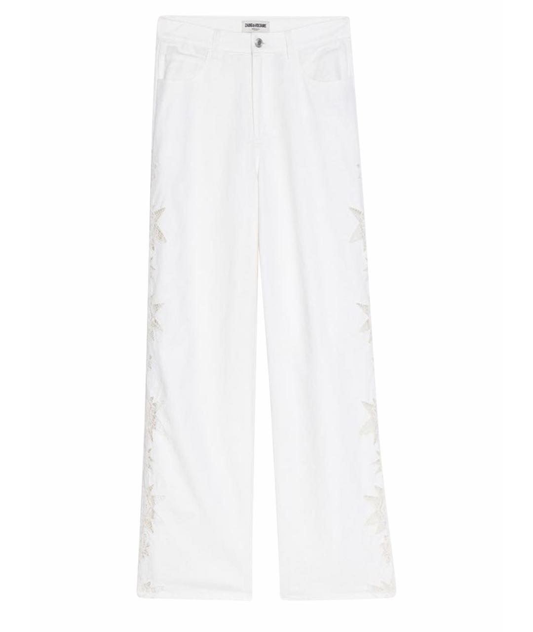 ZADIG & VOLTAIRE Белые льняные брюки широкие, фото 1