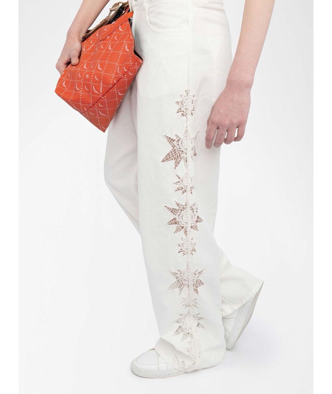 ZADIG & VOLTAIRE Белые льняные брюки широкие, фото 3