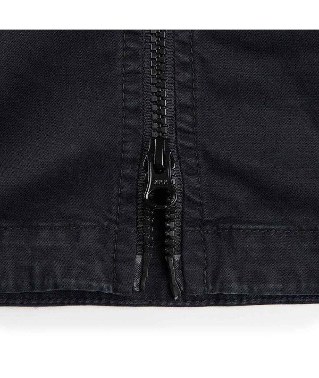 STONE ISLAND Черная хлопковая куртка, фото 7