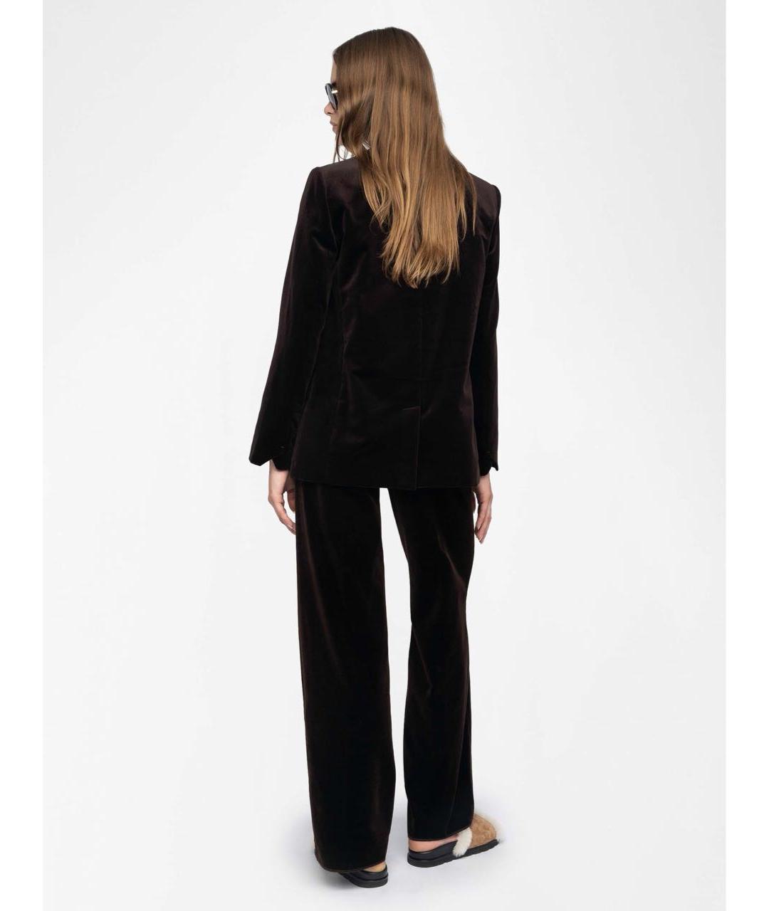 ZADIG & VOLTAIRE Коричневый хлопковый жакет/пиджак, фото 4