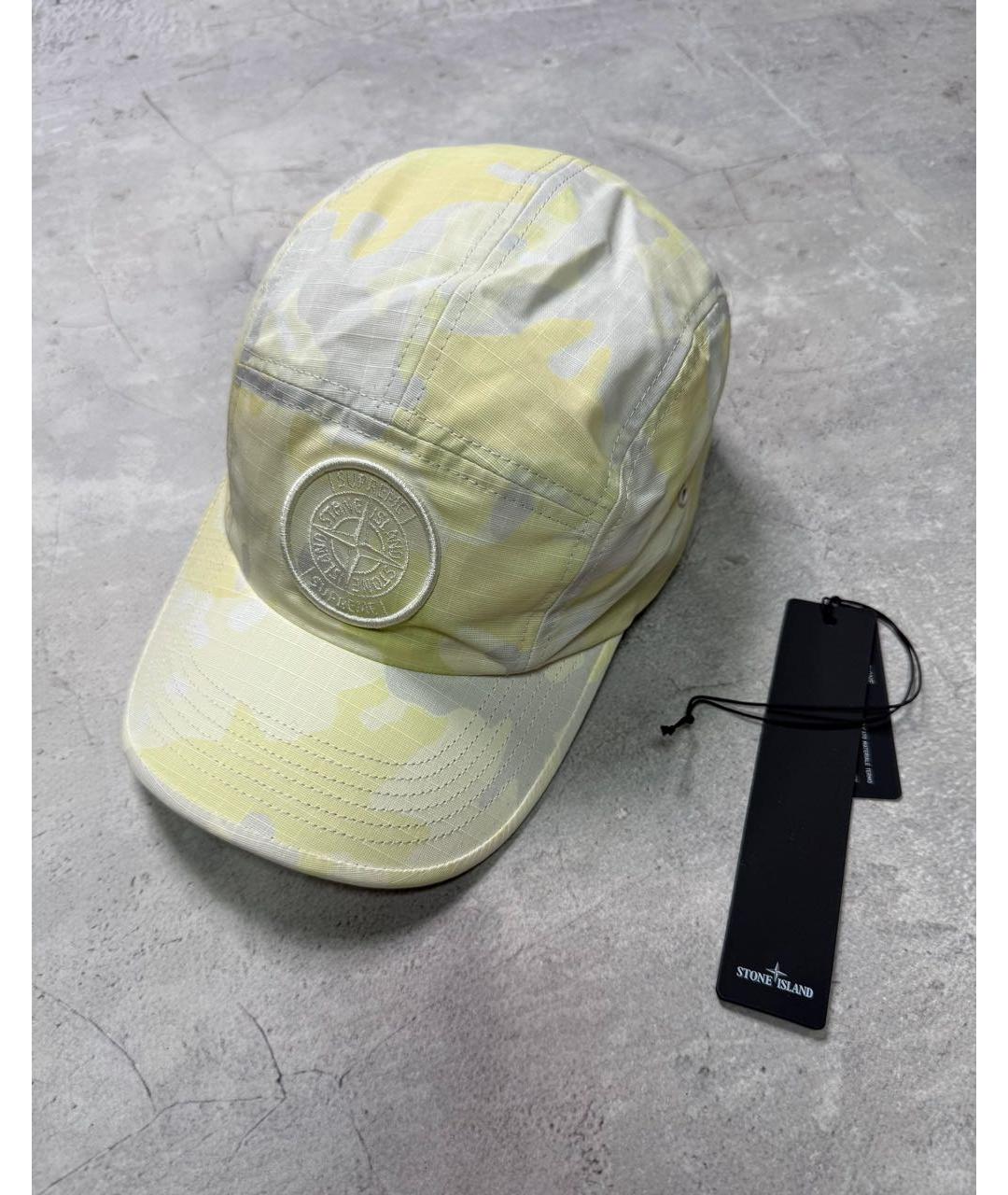 STONE ISLAND Желтая кепка/бейсболка, фото 6
