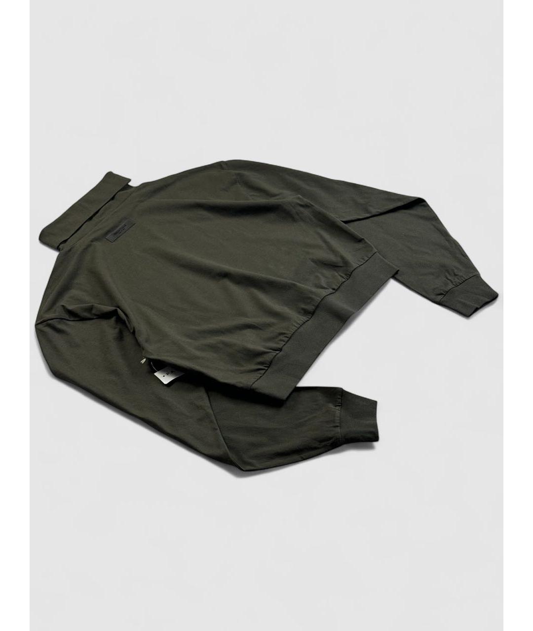 FEAR OF GOD ESSENTIALS Хаки хлопковая водолазка, фото 2
