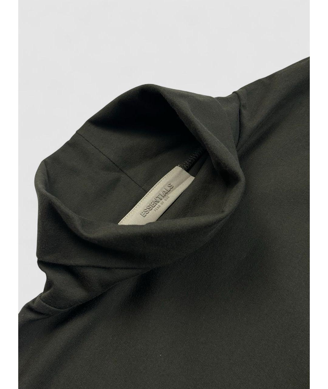 FEAR OF GOD ESSENTIALS Хаки хлопковая водолазка, фото 3