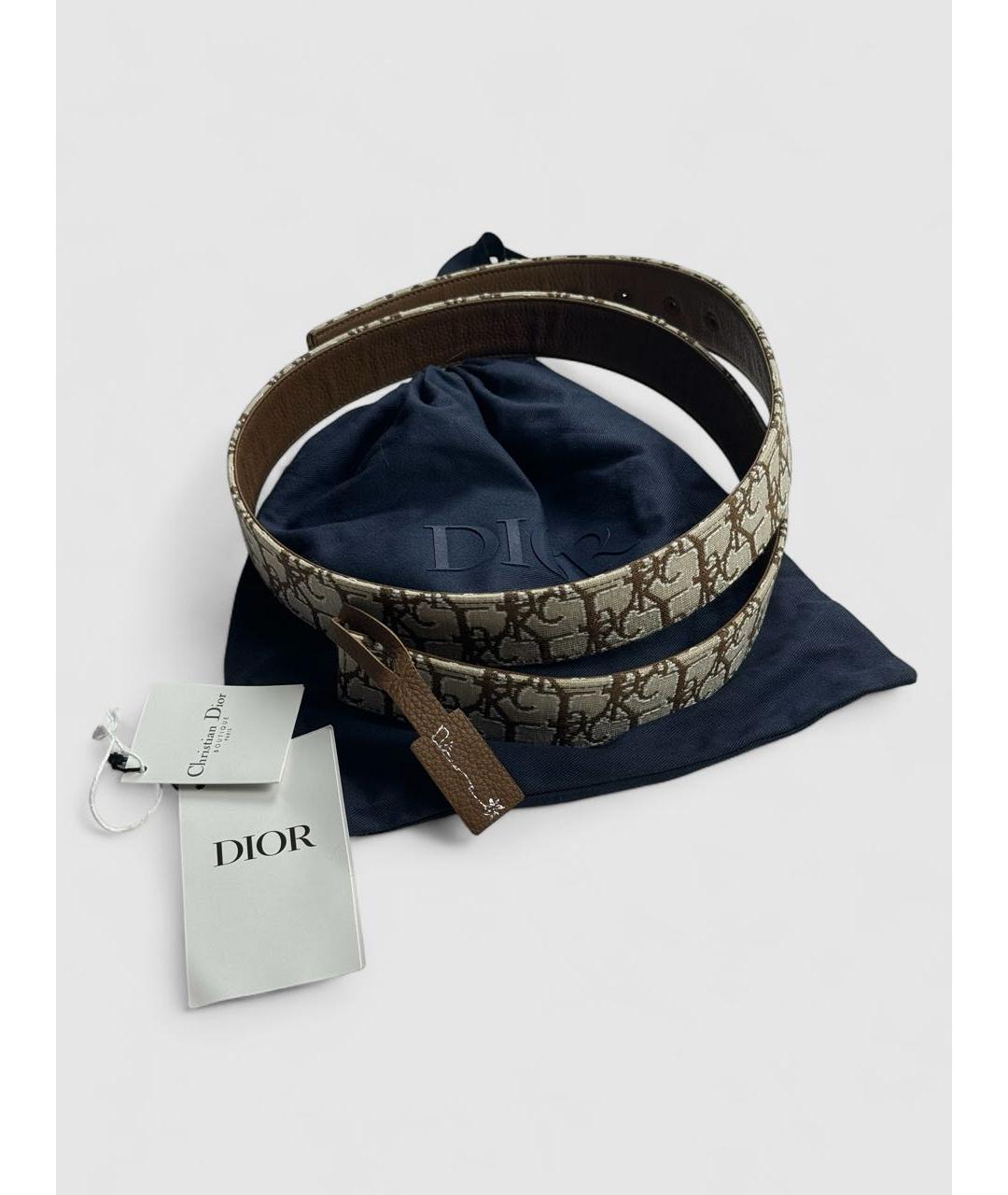 CHRISTIAN DIOR Коричневый ремень, фото 2