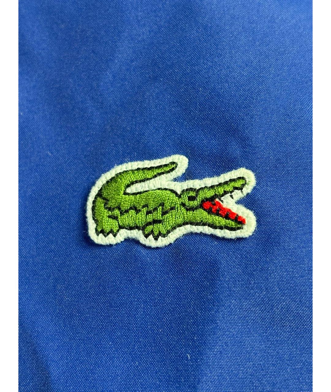 LACOSTE Темно-синяя полиэстеровая куртка, фото 6