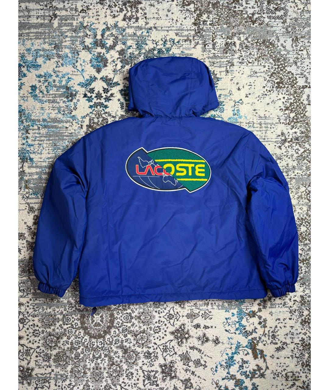 LACOSTE Темно-синяя полиэстеровая куртка, фото 2