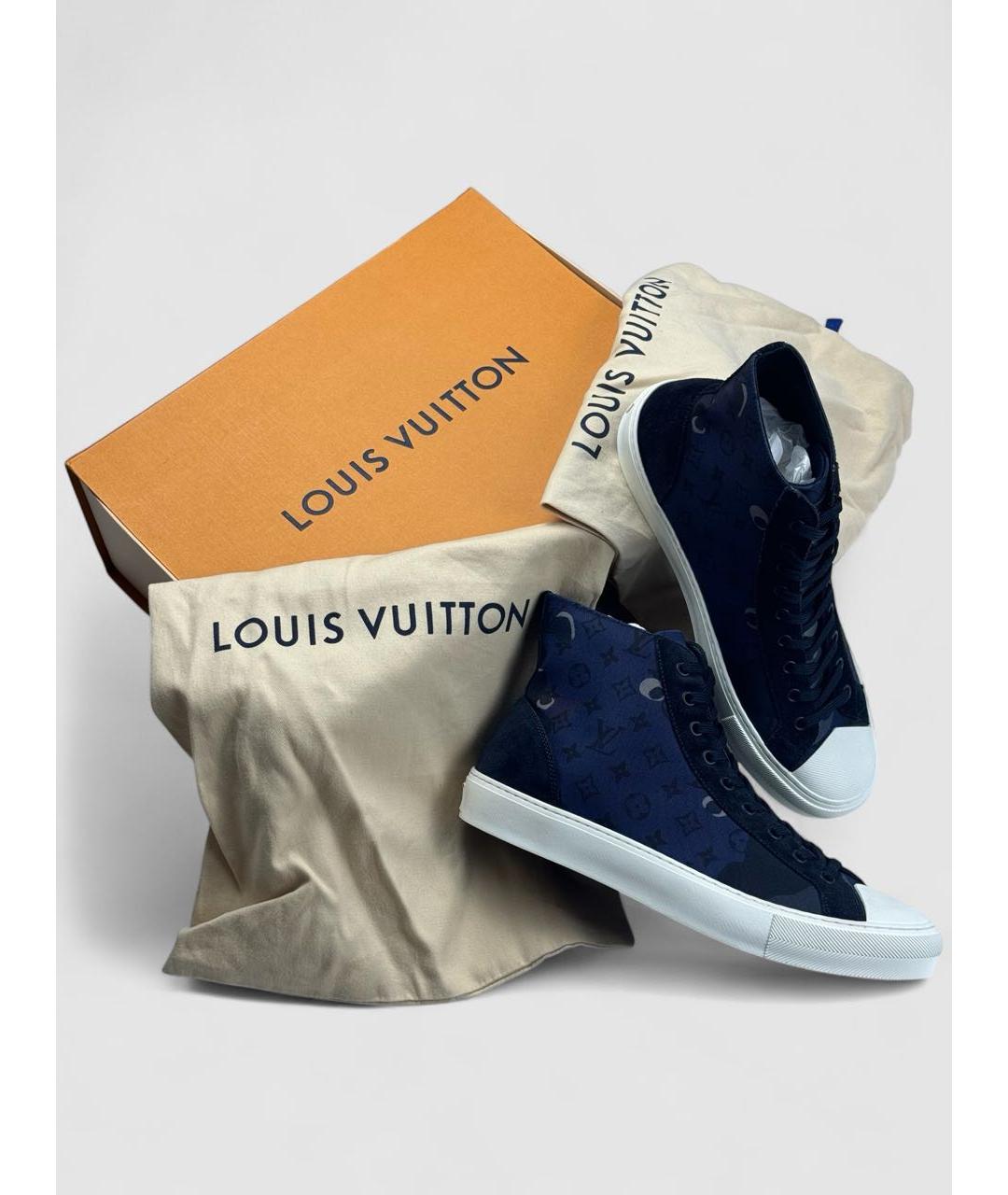 LOUIS VUITTON Темно-синие кроссовки, фото 2