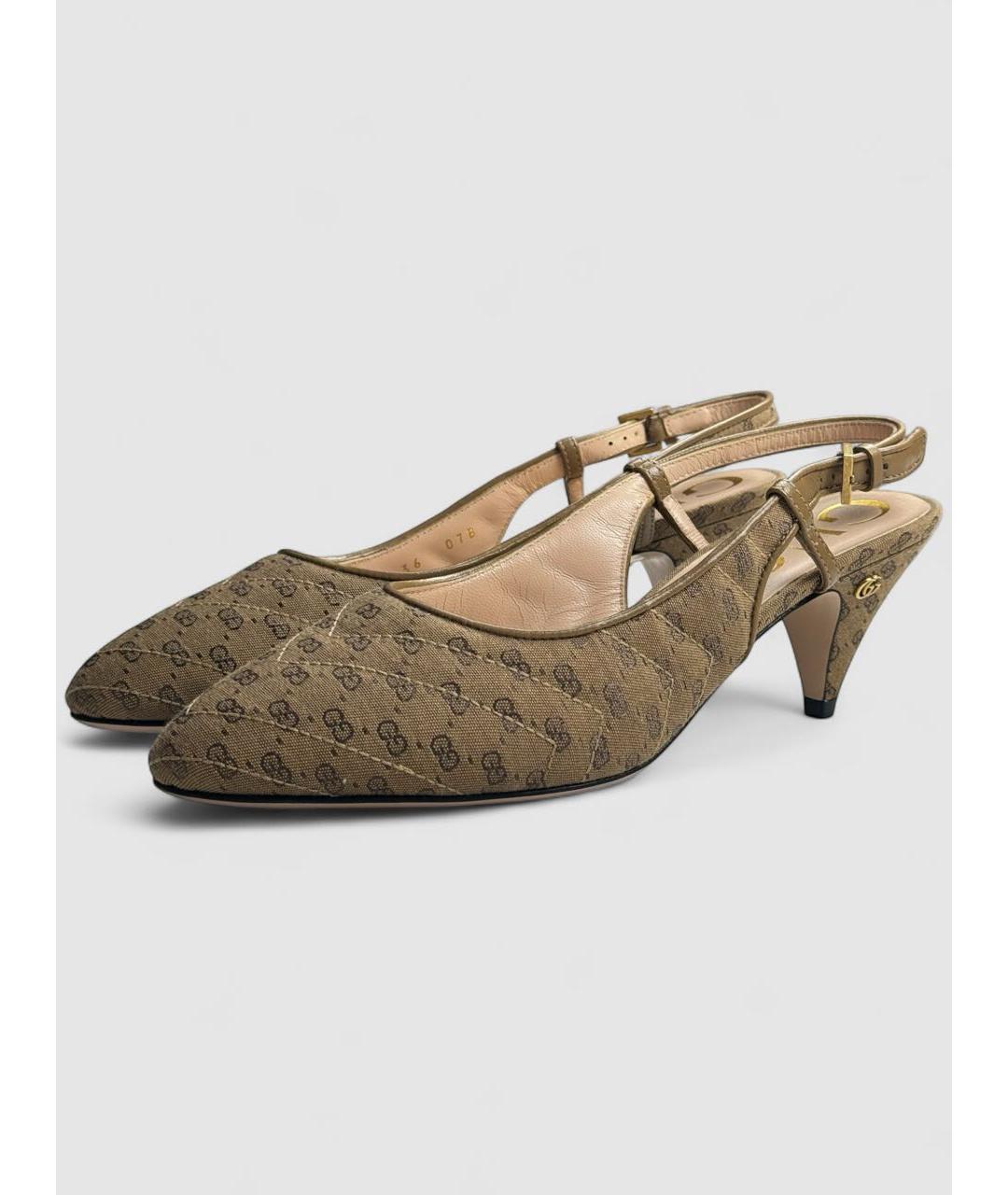 GUCCI Коричневые туфли, фото 3