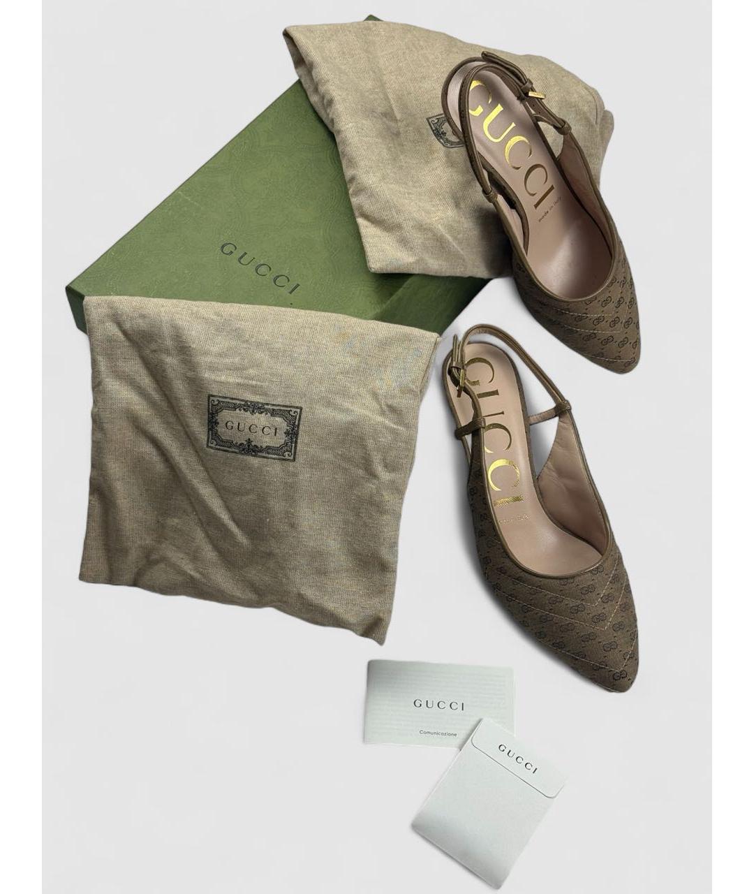 GUCCI Коричневые туфли, фото 2