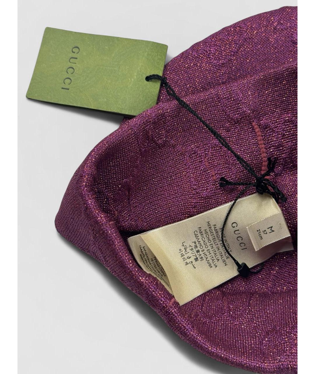 GUCCI Бордовая шапка, фото 4