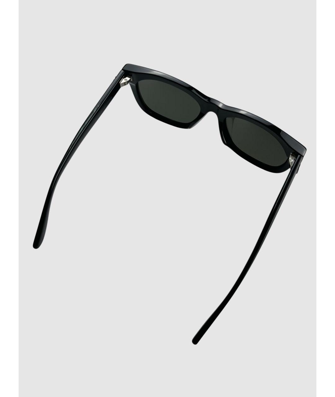 SAINT LAURENT Черные пластиковые солнцезащитные очки, фото 5