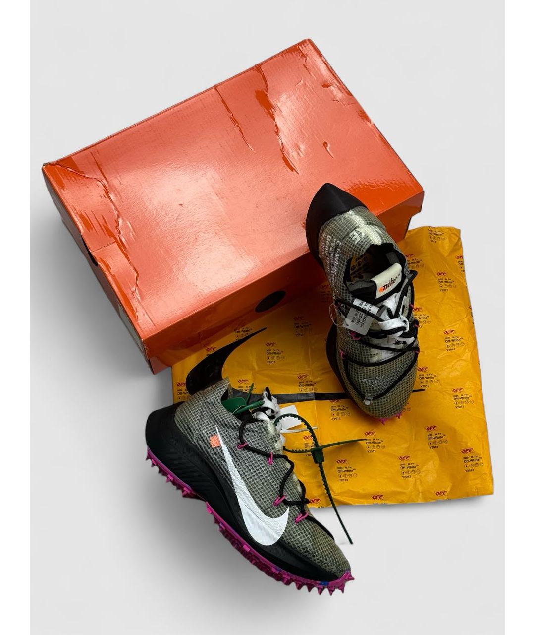 NIKE X OFF-WHITE Серебряные кроссовки, фото 2