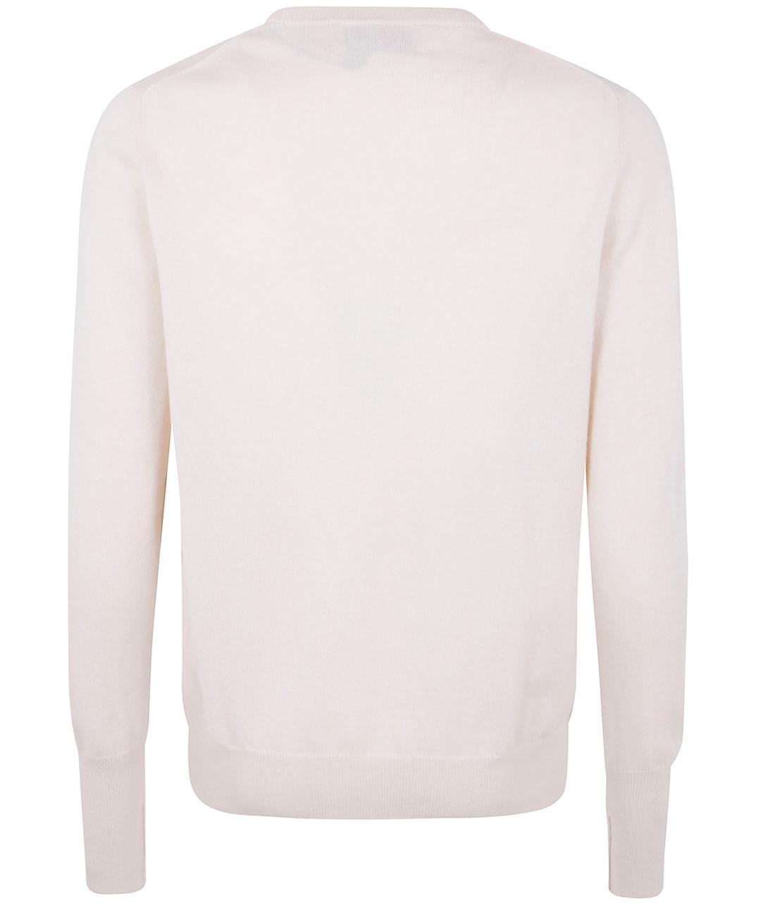 BALLANTYNE Белый кашемировый джемпер / свитер, фото 2