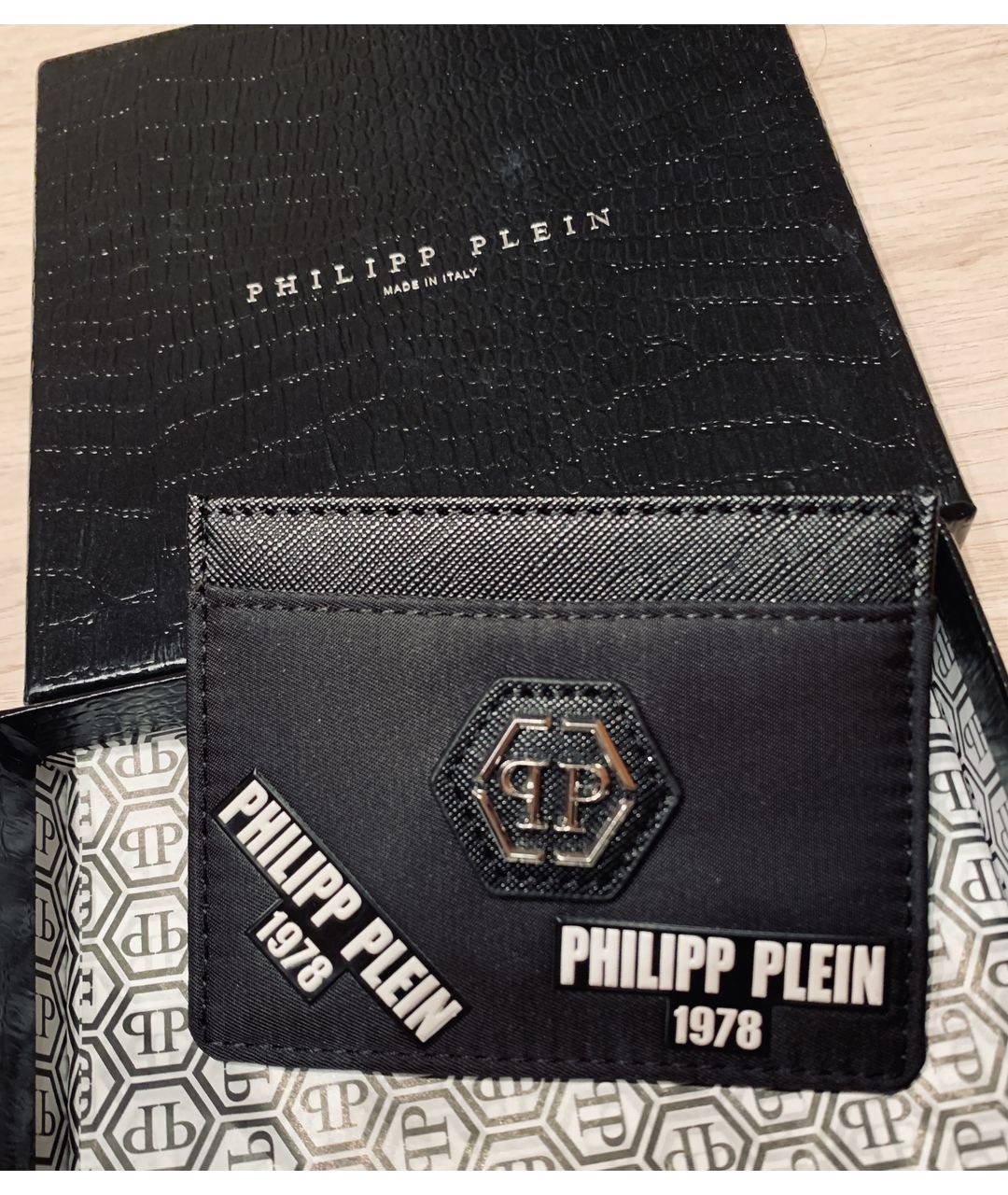 PHILIPP PLEIN Черный кошелек из искусственной кожи, фото 5