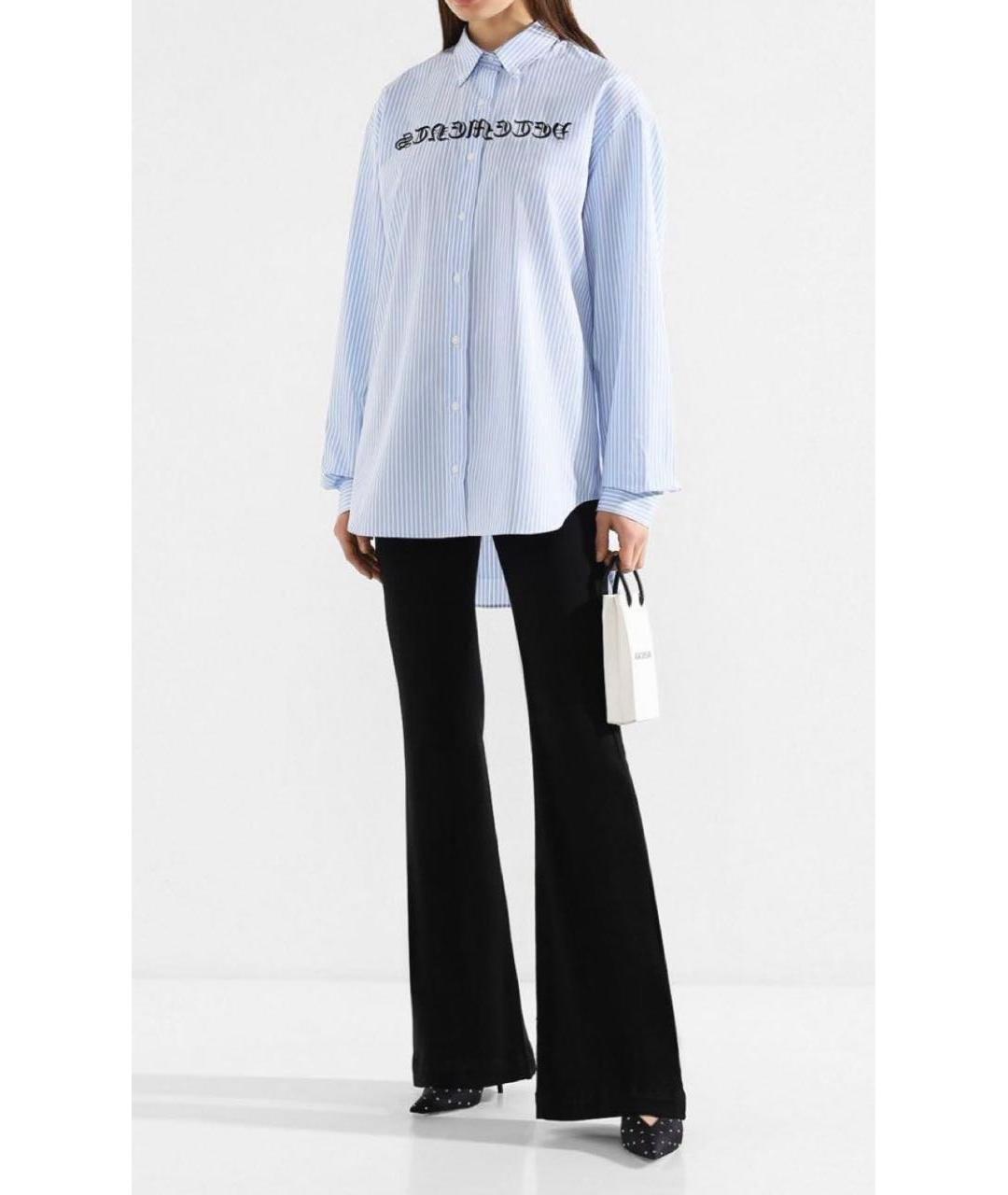VETEMENTS Голубая хлопковая рубашка, фото 2