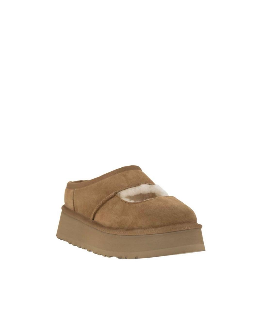 UGG AUSTRALIA Горчичные замшевые сабо, фото 4