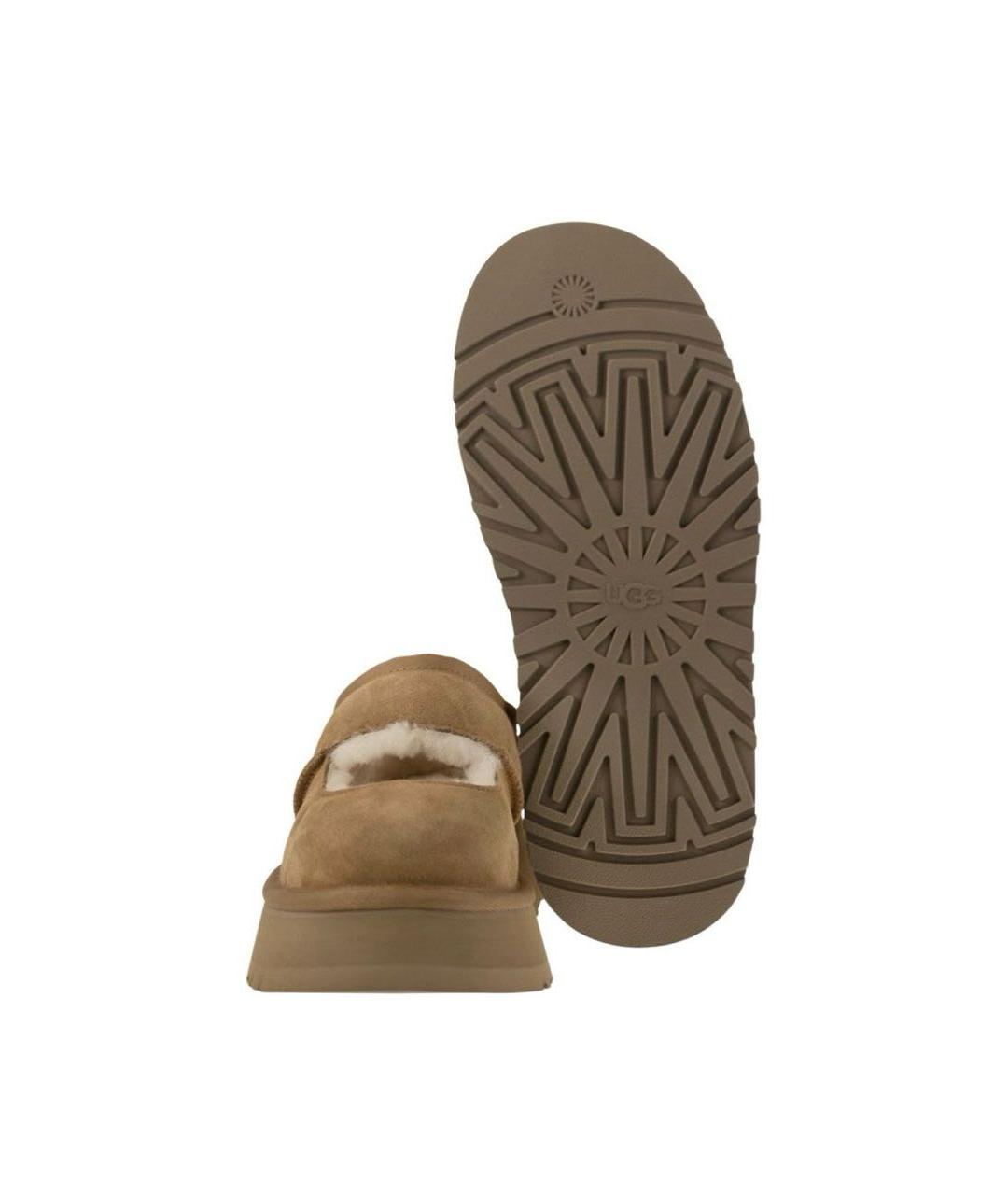 UGG AUSTRALIA Горчичные замшевые сабо, фото 5