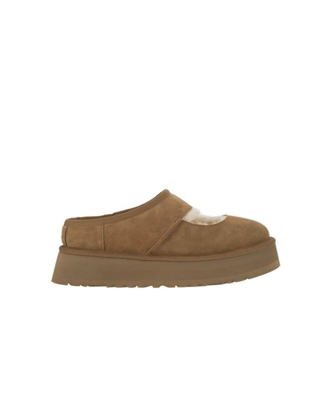 UGG AUSTRALIA Горчичные замшевые сабо, фото 1