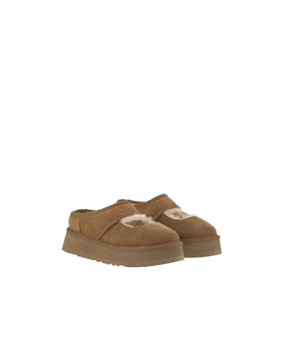 UGG AUSTRALIA Горчичные замшевые сабо, фото 2