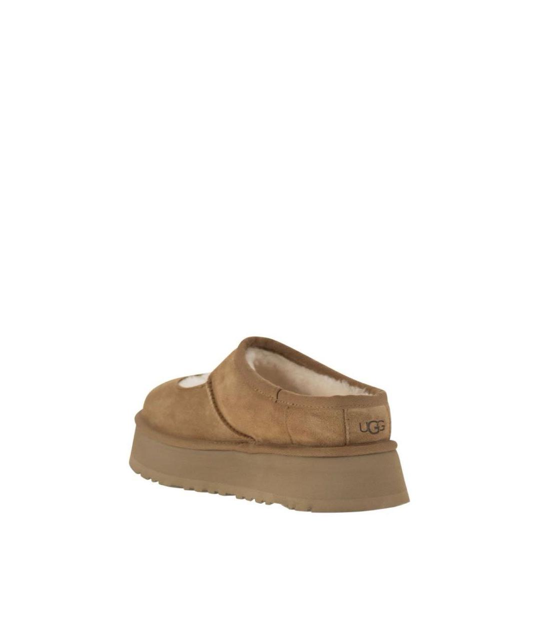 UGG AUSTRALIA Горчичные замшевые сабо, фото 3