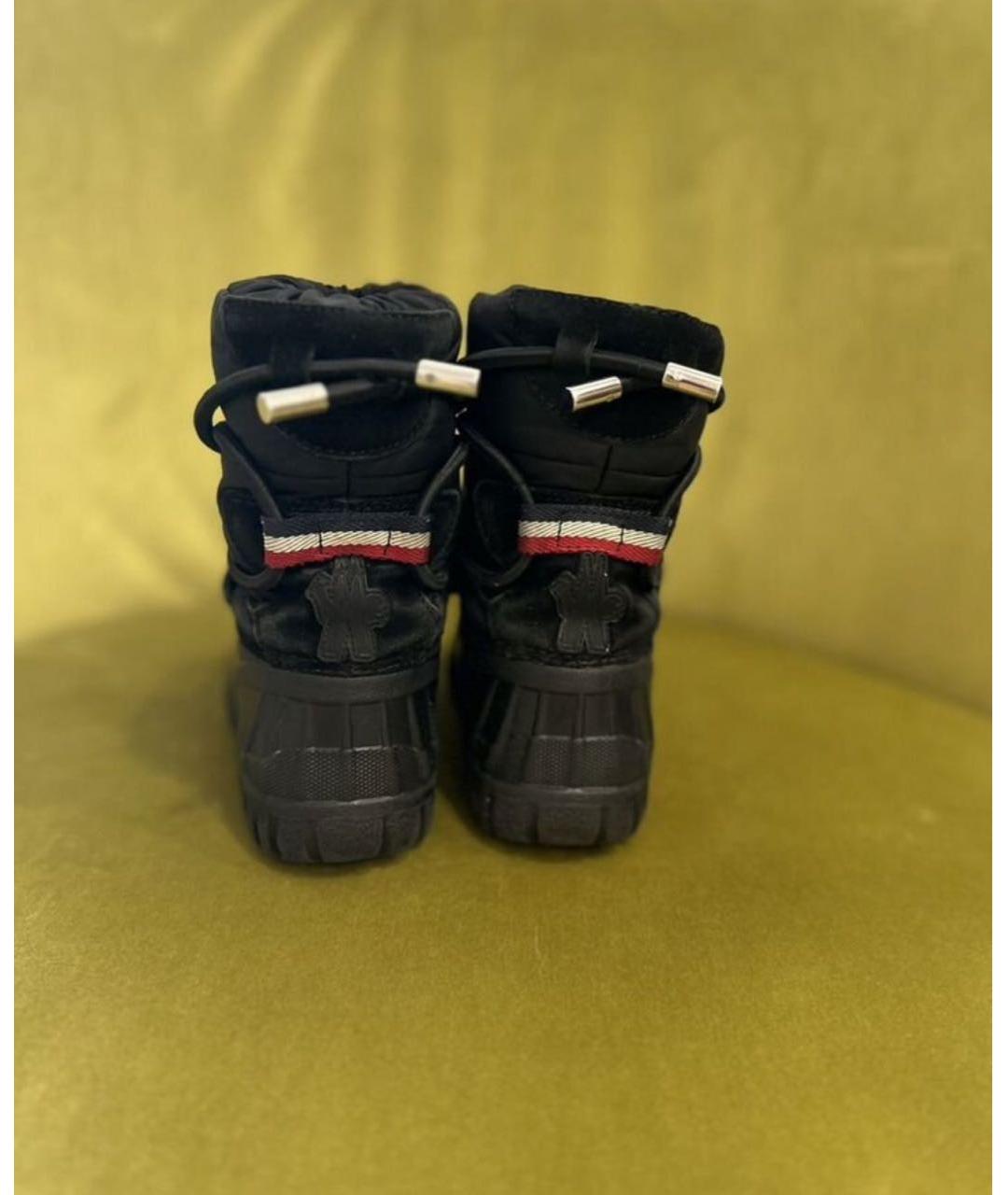 MONCLER KIDS Черные сапоги, фото 3