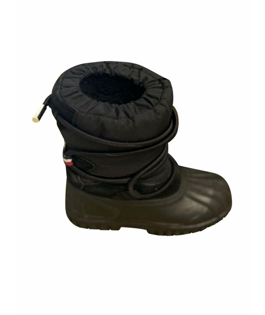 MONCLER KIDS Черные сапоги, фото 1